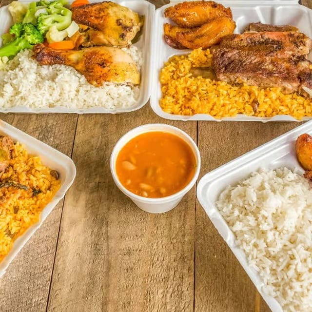 Lunch Special with Arroz con Gandules.
